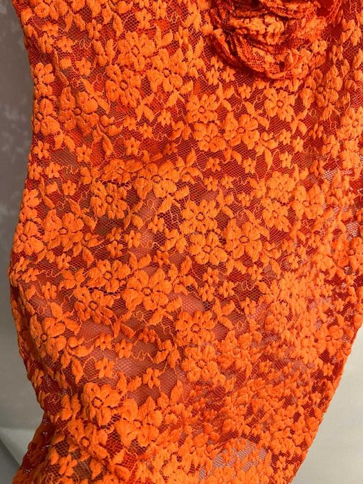 top tricou din dantela model mulat portocaliu HLN marimea 42 ~ M