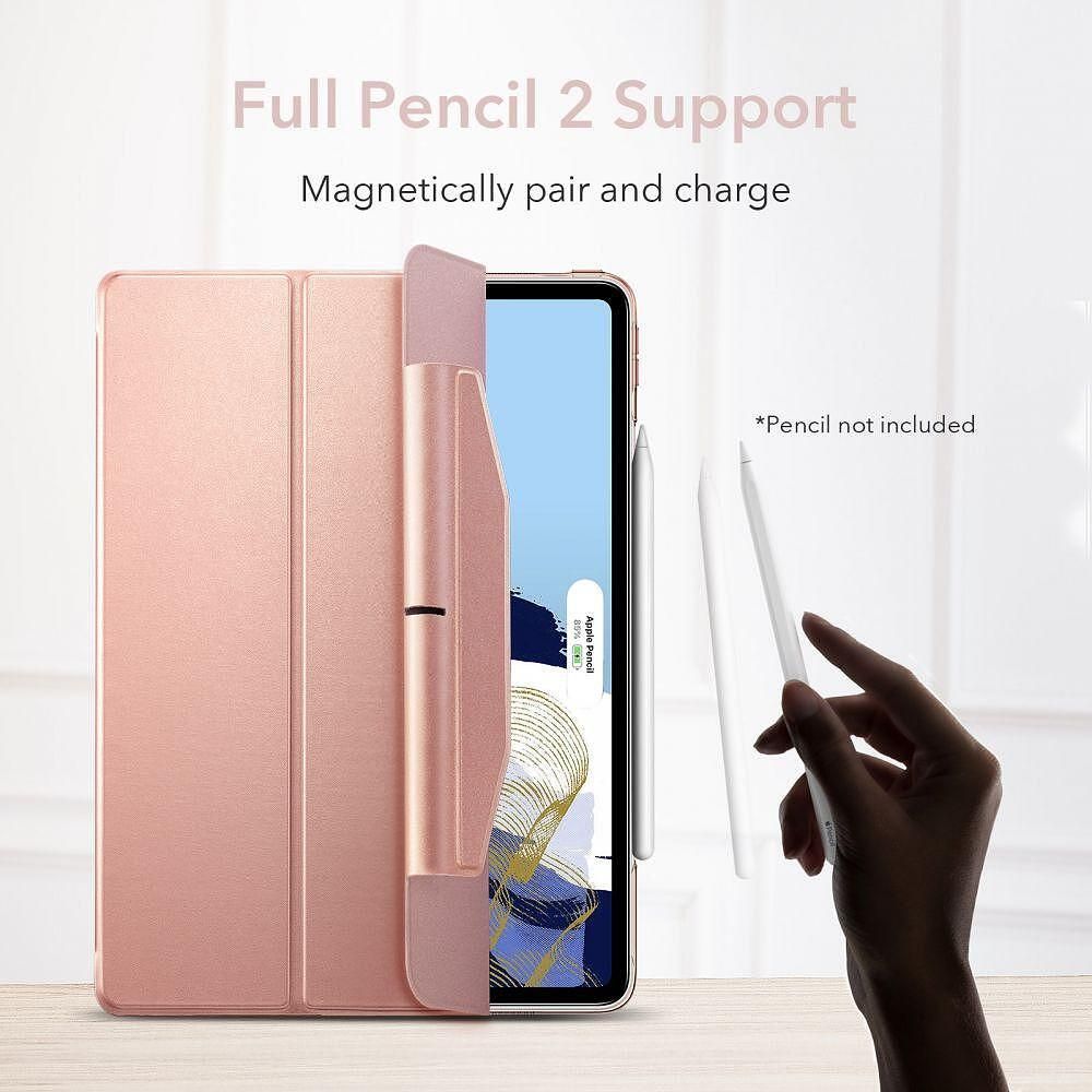 Калъф + протектор esr ascend trifold за ipad pro 11 / 2021 rose gold