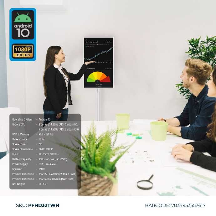 Смарт экран Powerology сенсорный экран для  презентаций умный экран