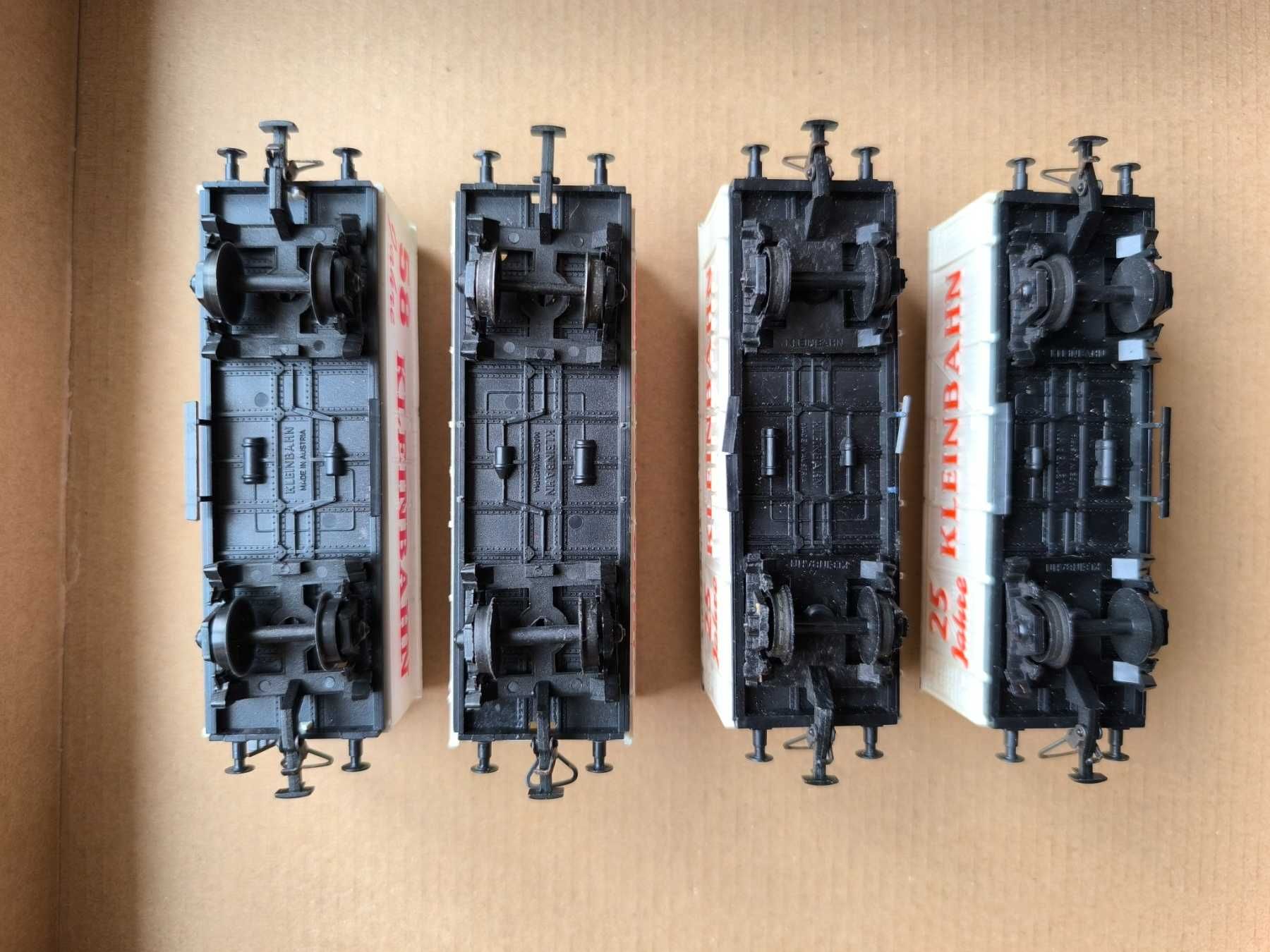 4 хладилни вагона за влакче KLEINBAHN мащаб H0 (1:87)