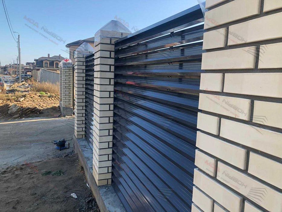 Забор жалюзи горизонтальный