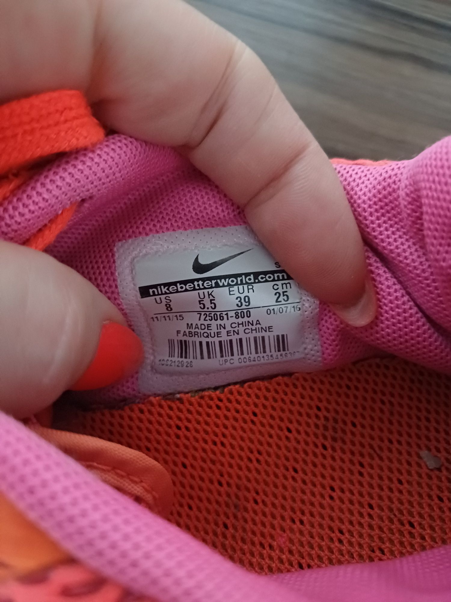 Дамски цветни маратонки Nike air max  neon