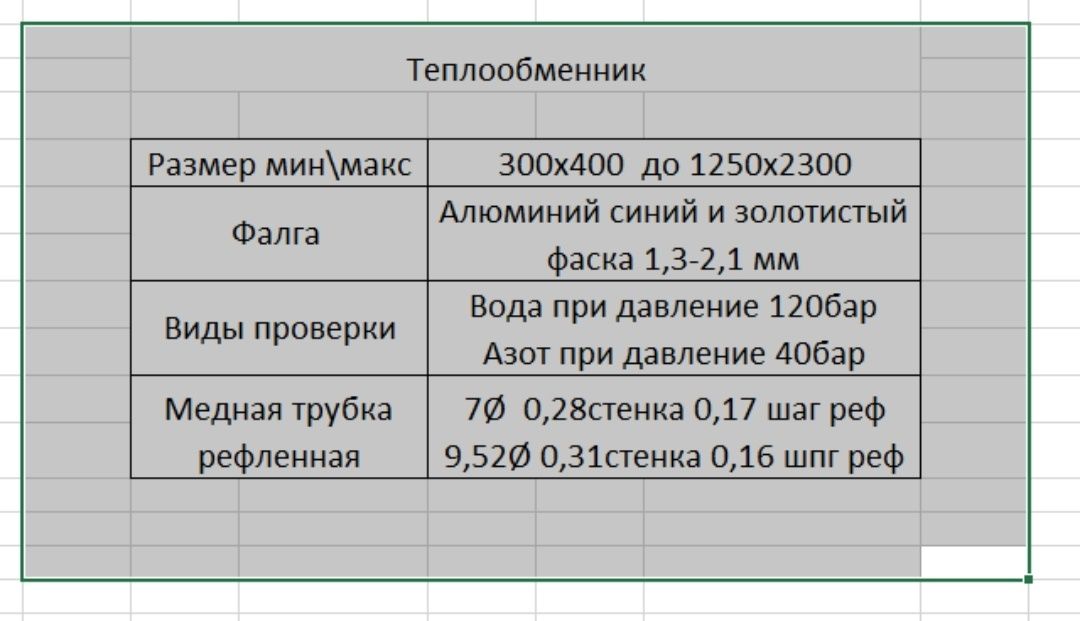 Теплообменник радиаторы водяные и фреоновые