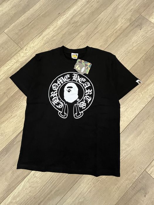 Футболка Bape x chrome hearts