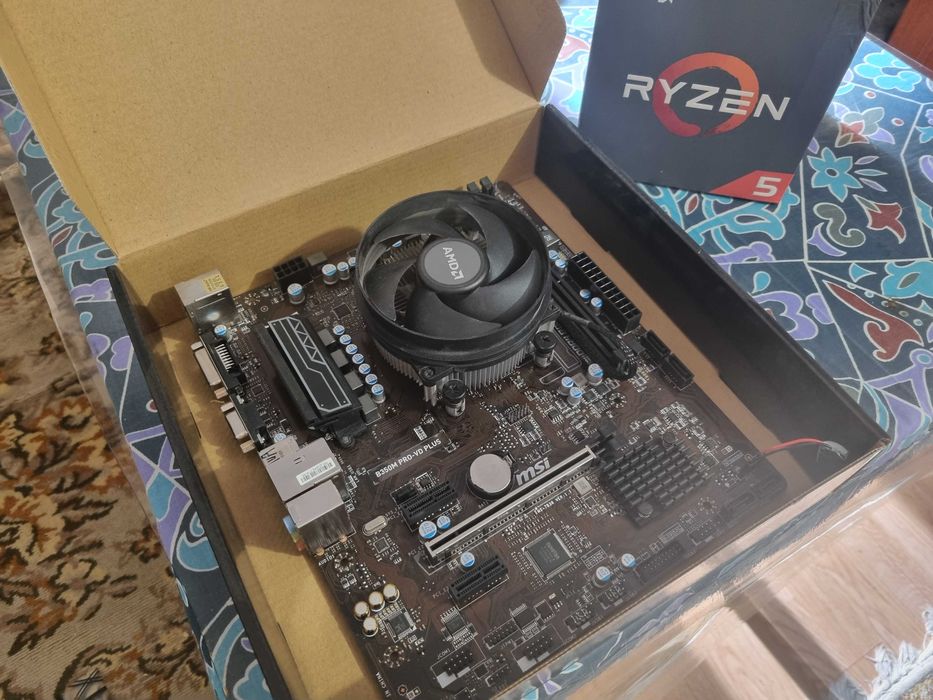 KIT AMD Ryzen 5 1400 Placa de baza MSI B350M
