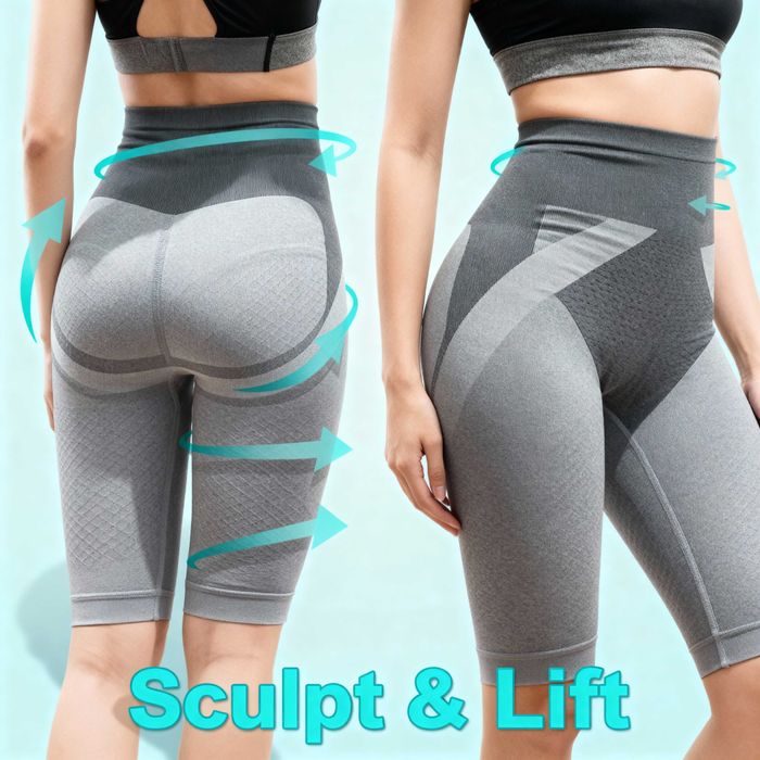 Pantalon modelator anticelulitic cu turmalina body shaper marimea L