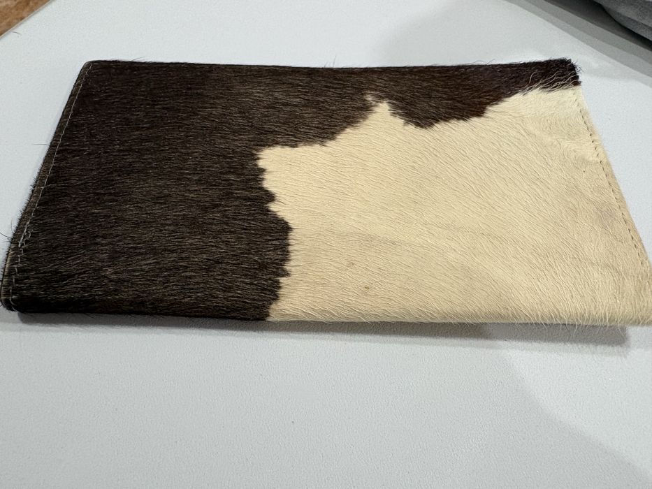 Portofel unisex din blana naturala de vacă