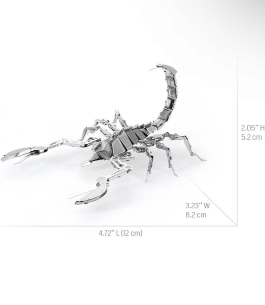 Puzzle 3D din metal-scorpion