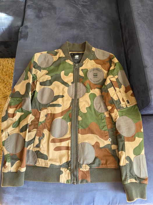 G-Star Raw Мъжко яке размер Л камофлаж тип бомбър