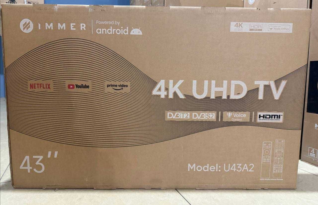 Телевизор IMMER 43"-- 98" 4K UHD Smart TV +доставка +Доставка