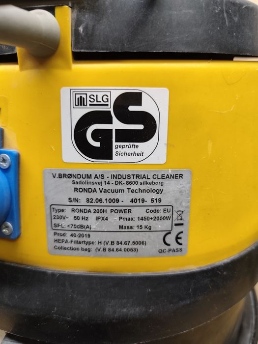 Промишлена прахосмукачка Ronda 200 H Power