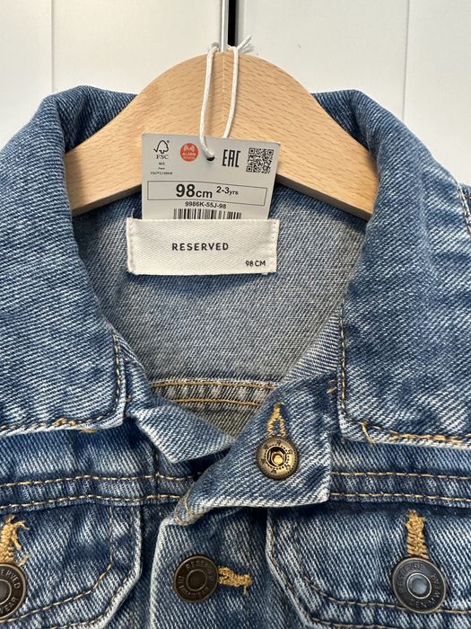 Jacheta / geaca Next si Reserved blugi / denim 98 cm 2-3 ani - ca noi