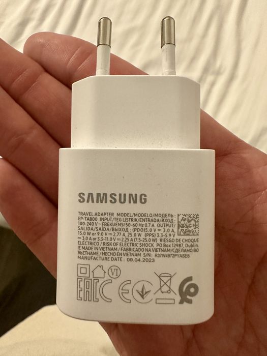 Incarcator Samsung 25W EP-TA800 Super Fast Charging USB-C