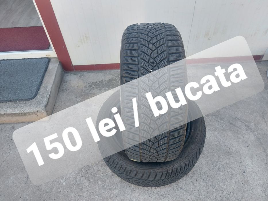 150 lei bucata! Doua anvelope M+S/IARNA 225 50 17 Dunlop! 7 mm
