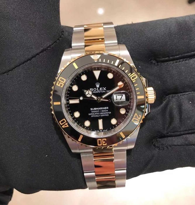 rolex submariner двуцветен