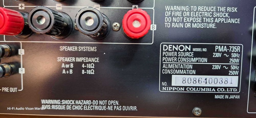 Amplificator Denon PMA-735R Cu Telecomanda