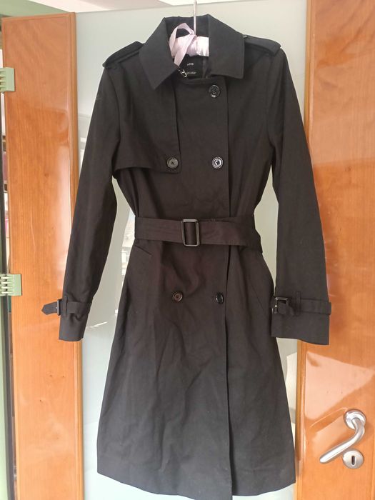Trench Mango negru