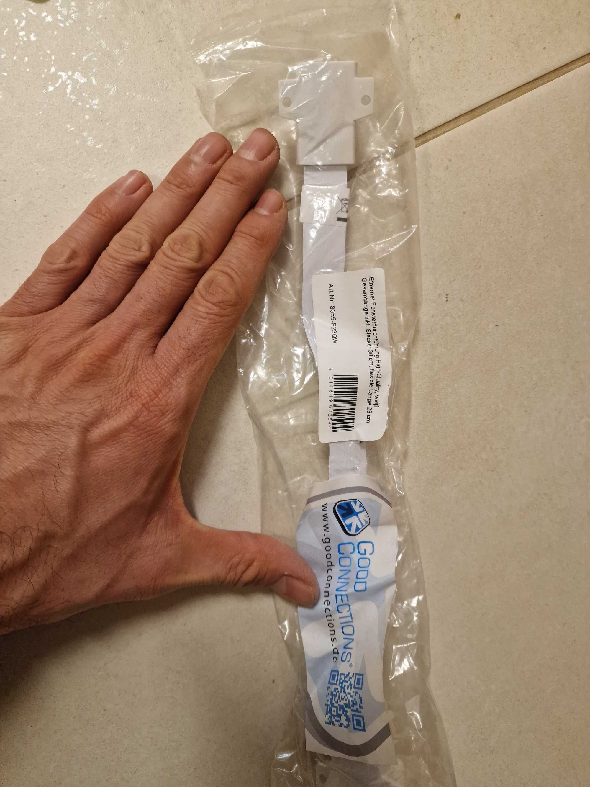 Преходен интернет кабел - RJ45 Ethernet cable (бял)