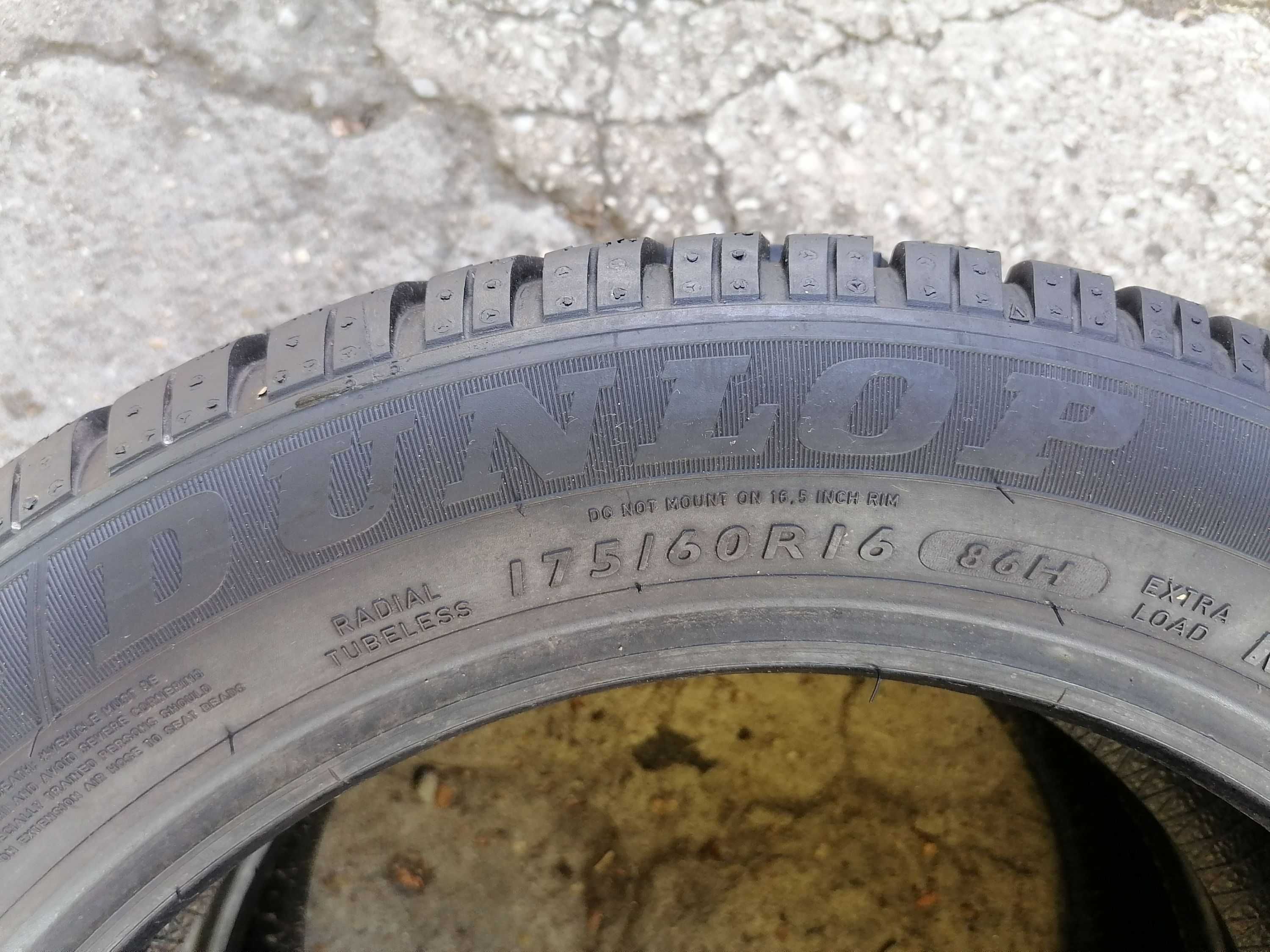 2 бр. Dunlop 175/60R16 Runn Flat DOT 3822