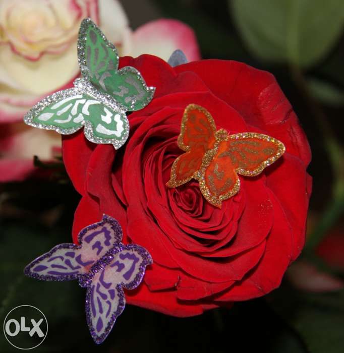 Бабочки для цветов и коробок с украшениями