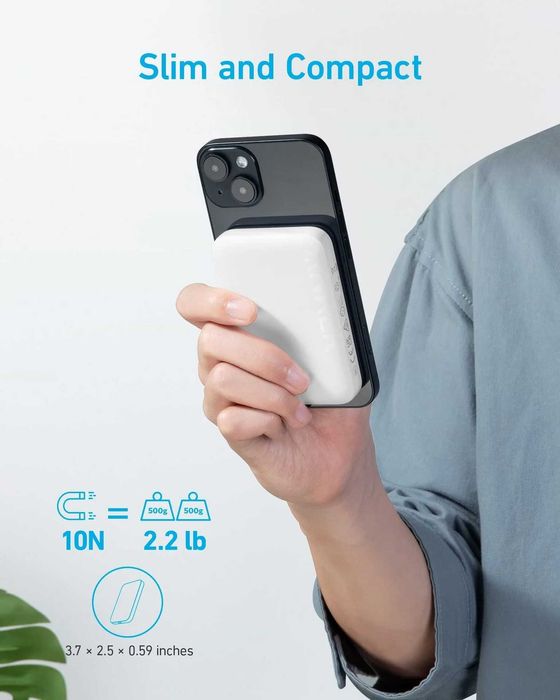 Anker Power Bank Компактный с Подставкой 5000mAh 12W. Есть доставка