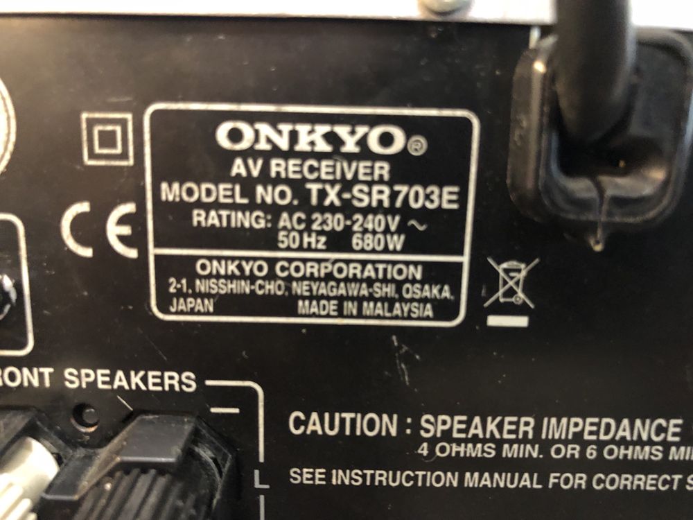Onkyo TX-SR703e resiver