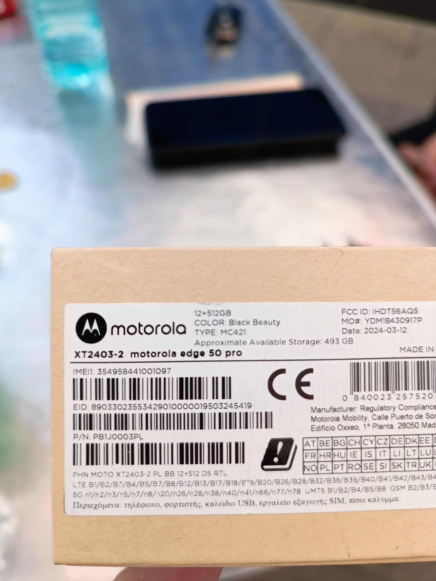 Motorola edge 50 pro 12/512