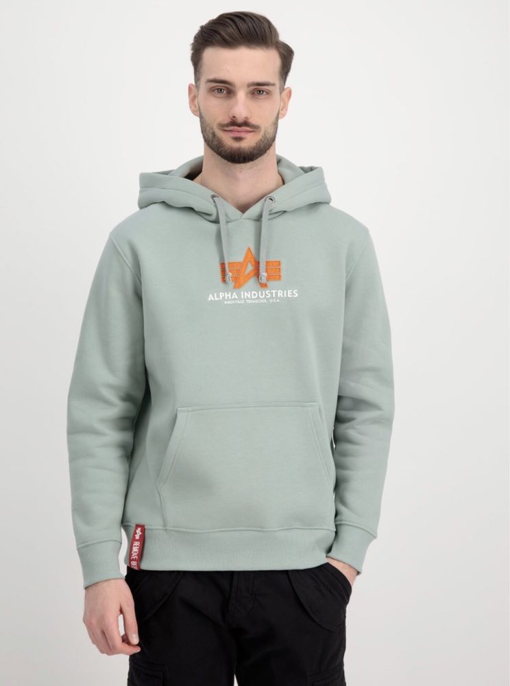 Alpha Industries Basic Hoody Rubber ОРИГИНАЛ мъжки суичъри  M/L/XL