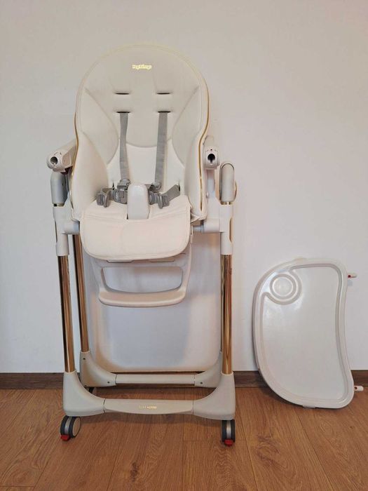 Стол за хранене-Шезлонг Peg Perego-Prima Pappa Follow Me, Gold, 3 in 1