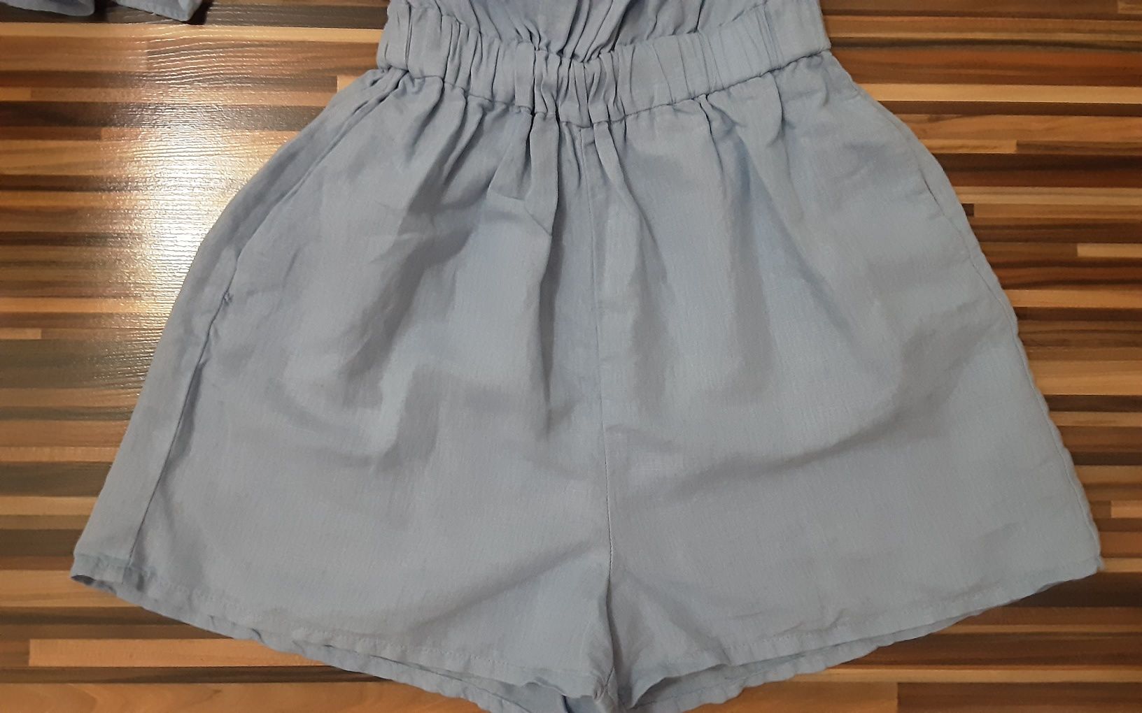 (XS) ZARA гащеризон лен и памук