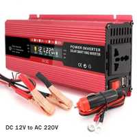 Инвертор на напрежение с дисплей от 12V на 220V с мощност от 2000W