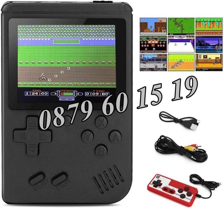 Преносима Конзола с 400 Вградени Игри и Джойстик, Sup Game Box