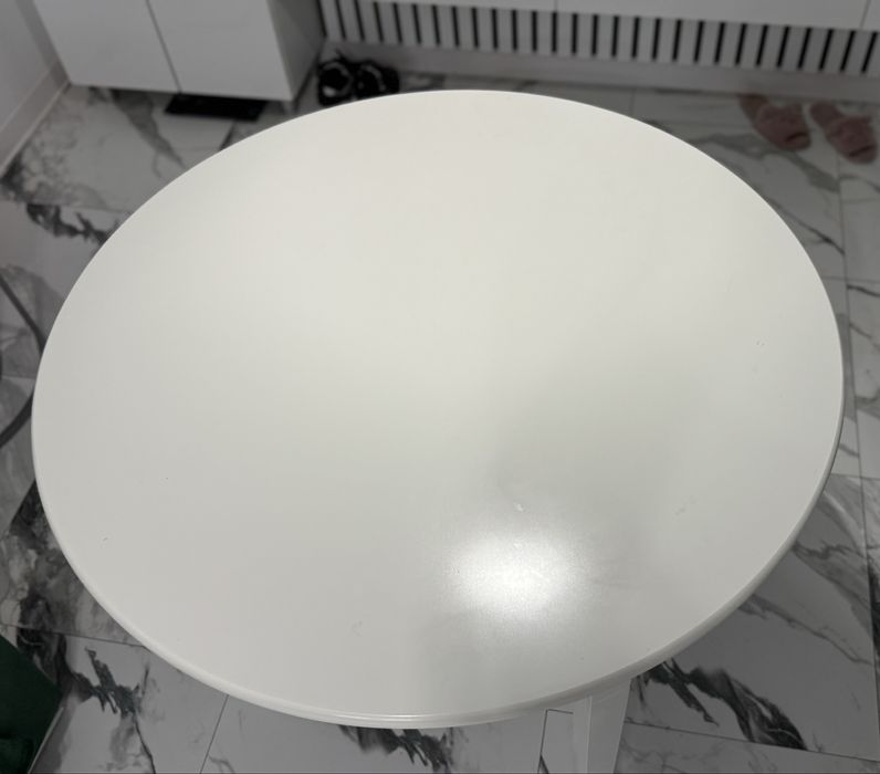 Masă KIRKEBY Ø110 albă