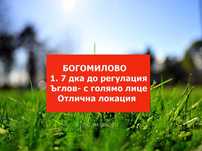 1. 7 дка Богомилово, ъглов, асф. път, до регулация