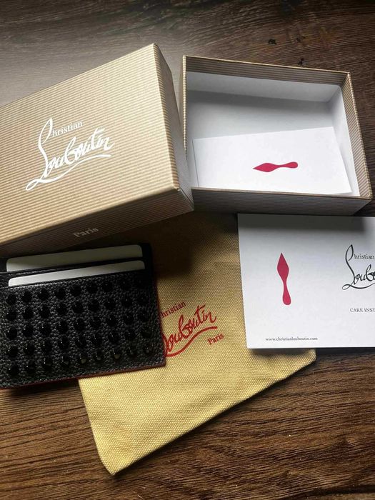 Портфейл / Картодържач Christian Louboutin кожен