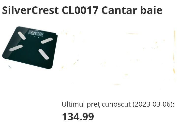 Cântar electronic corporal. Marca SILVERCREST