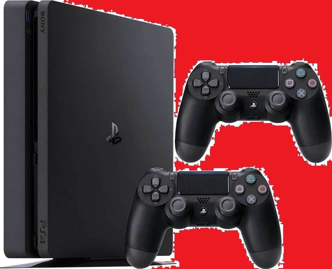 Продам игровую приставку PS4 Slim с играми