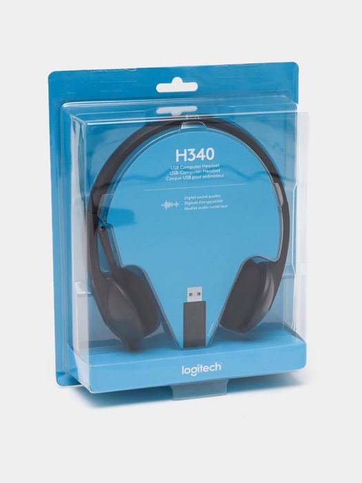 Logitech H340  цифровая гарнитура для работы, учебы и общения!