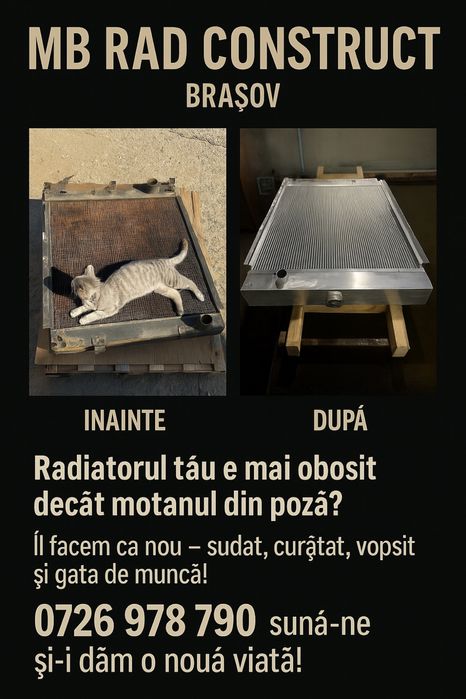 Reparatii Radiatoare Profesionale | Orice Radiator Cupru si Aluminiu