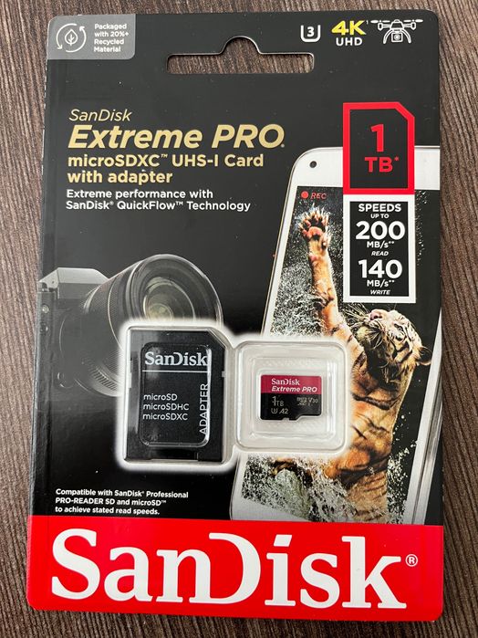 Професионална карта памет SanDisk Extreme Pro 1TB