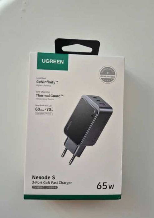 Incarcator Ugreen Nexode Air 65W, 2x Usb-C + Usb-A