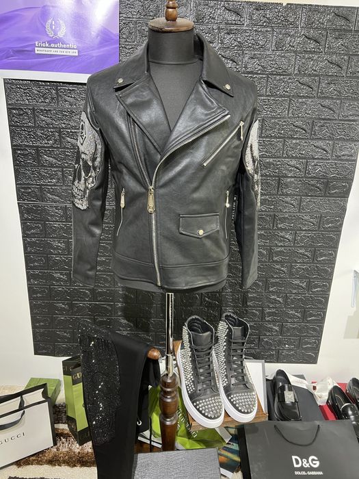 Philipp plein geaca de piele 2024