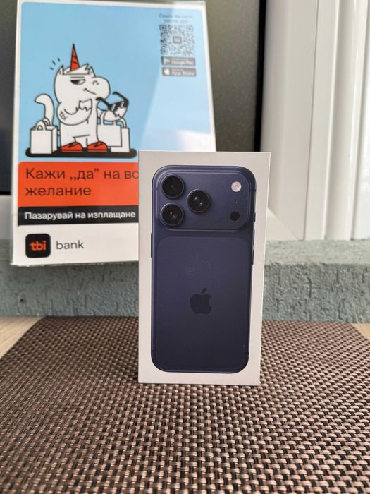 НОВ! ГАРАНЦИЯ! iPhone 17 Pro *Лизинг от 96лв/м *DEEP BLUE 256Gb син