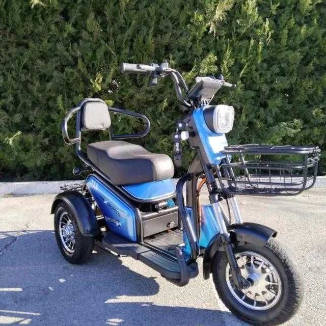 Двуместна Електрическа Триколка MAXMOTORS PUDDING 1200W BLUE