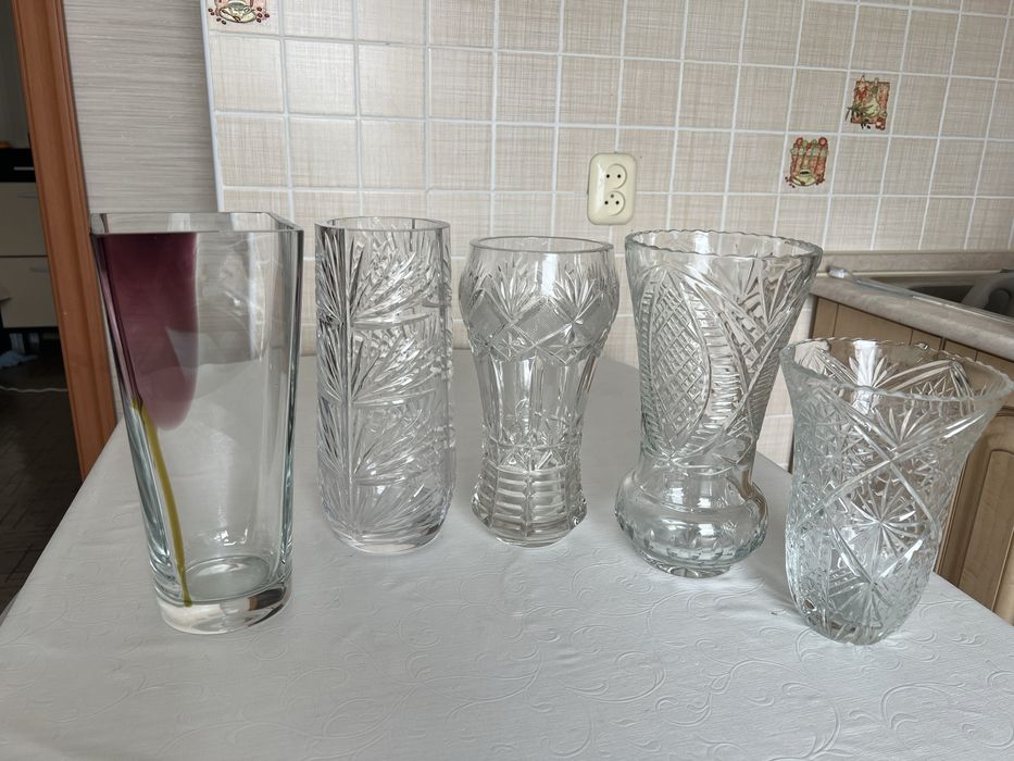 Вазы хрустальные