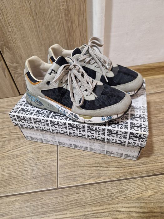 Adidasi sneakersi Premiata din piele masura 39