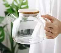 Заварочный чайник из жаропрочного стекла 1 л/ Заварник / Ахман