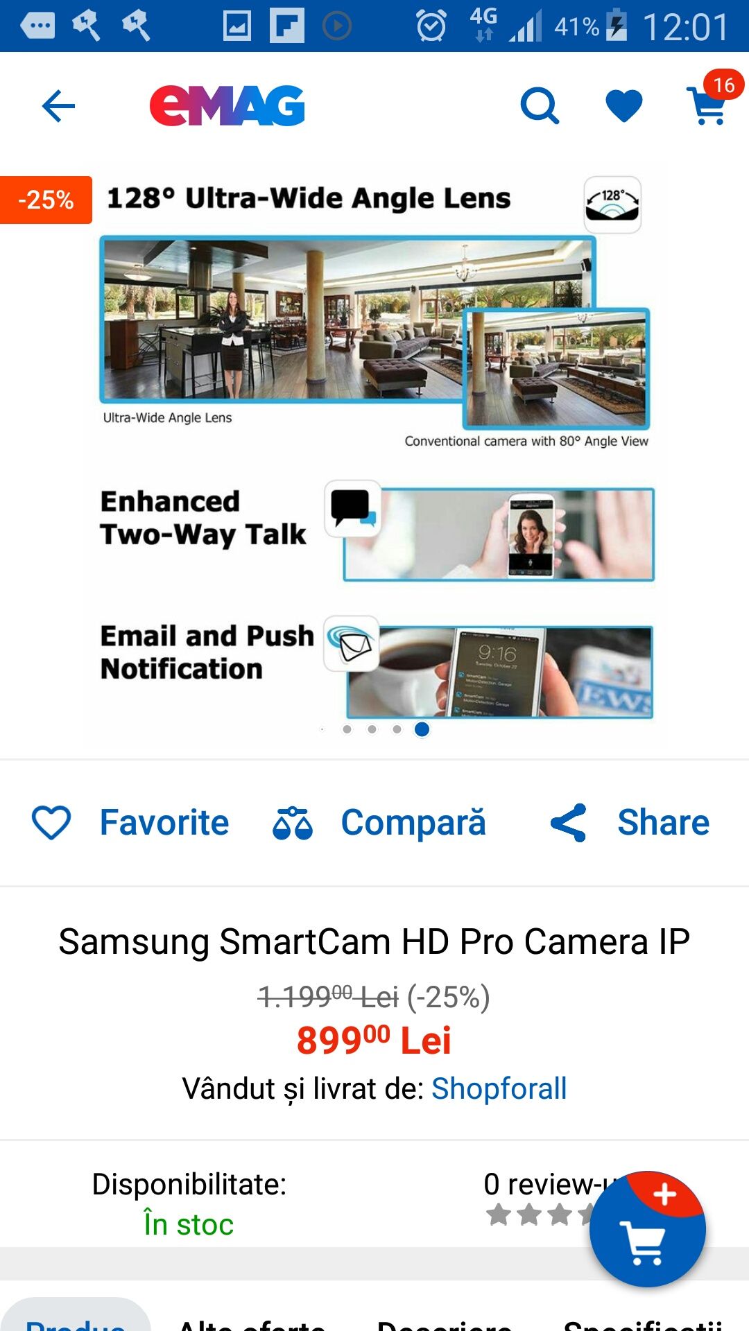 Samsung SmartCam HD Pro Camera ip Wireless Full hd1080