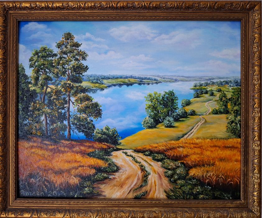 Картина "Родные просторы" .Холст 40×50. Масло . Авторская работа .