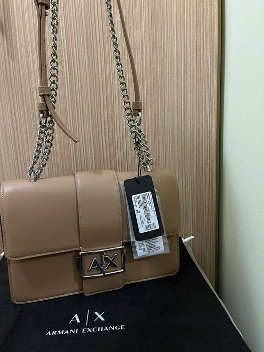 Нова оригинална чанта Armani Exchange с етикет големият размер 25х17х7